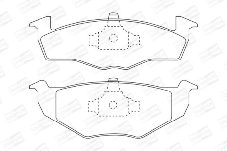 Колодки гальмівні дискові - CHAMPION 571915CH