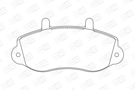 Колодки гальмівні дискові - CHAMPION 571932CH