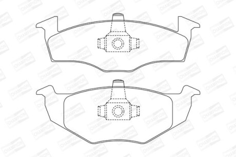 Колодки гальмівні дискові - CHAMPION 571939CH