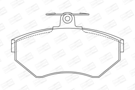 Колодки гальмівні дискові - (8E0698151A, 8EO698151, 8EO698151A) CHAMPION 571955CH