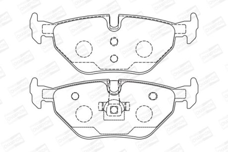 Колодки гальмівні дискові - CHAMPION 571960CH