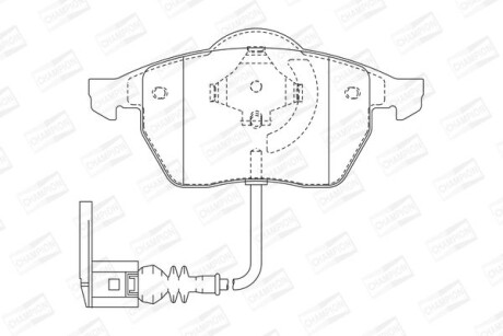 Колодки тормозные дисковые передние AUDI A3, S3 Quattro, TT, TT Quattro SEAT Leon, Toledo SKODA Octavia VW Beetle, Bora, Gol - CHAMPION 571984CH