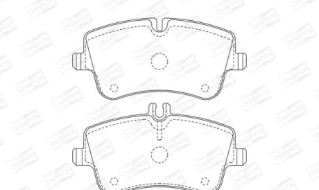 Db тормозные колодки передн.w203 00- - CHAMPION 571987CH