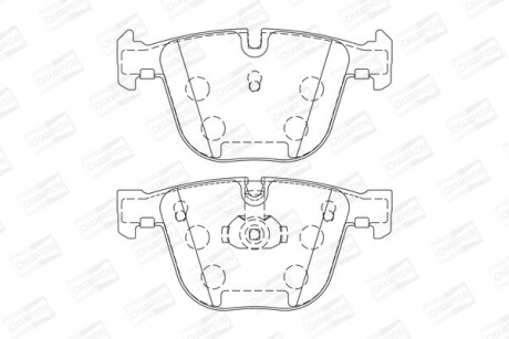 Колодки гальмівні дискові задні BMW 740D, 745i - CHAMPION 571991CH