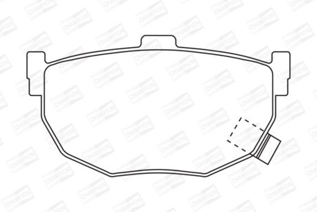 Колодки тормозные дисковые задние HYUNDAI COUPE I (RD) 96-02, COUPE II (GK) 01-12 - CHAMPION 572127CH