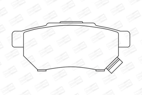 Колодки гальмівні дискові задні HONDA CIVIC VI Fastback (MA, MB) 94-01, CIVIC VI Hatchback (EJ, EK) 95-01 - (43022SF1515, 06022SP8000, 43022SR3G10) CHAMPION 572136CH