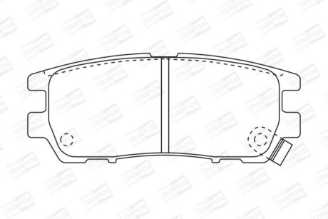 Колодки тормозные дисковые задние MITSUBISHI DELICA / SPACE GEAR 94-07, L400 Van (PD_W, PC_W, PB_V, PA_W, PA_V) 94-07 - CHAMPION 572200CH