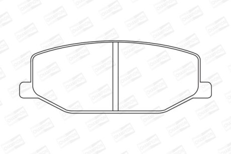 Колодки гальмівні дискові - ((1A013323Z, 1A073323Z, 5511070A00, 5511080000, 5511080001)) CHAMPION 572226CH