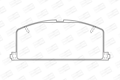 Колодки гальмівні дискові - CHAMPION 572255CH