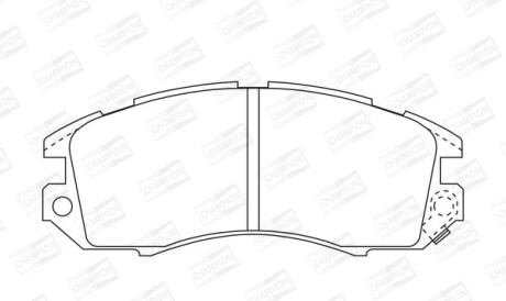 Subaru тормозные колодки передн.subaru impreza,legacy 89-00 - (26296AA00, 26296AA020, 26296AA030) CHAMPION 572275CH