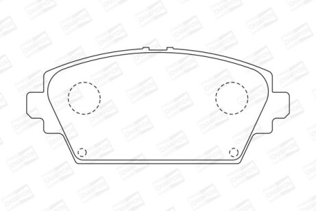 Колодки гальмівні дискові - CHAMPION 572428CH