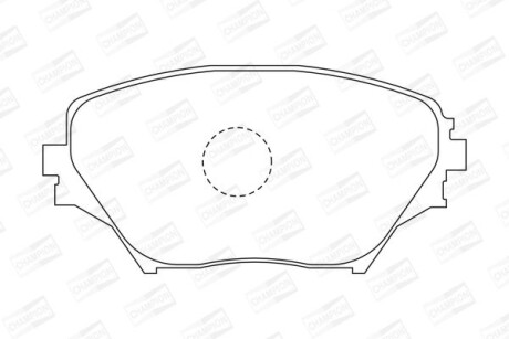 Колодки тормозные дисковые передние TOYOTA RAV 4 II (_A2_) 00-05 - CHAMPION 572487CH