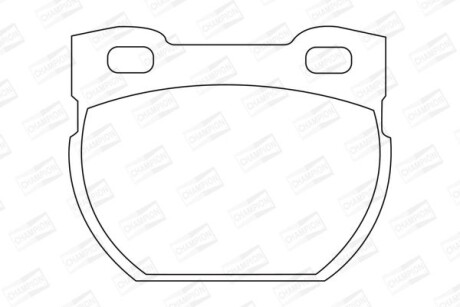 Колодки гальмівні дискові - CHAMPION 572494CH