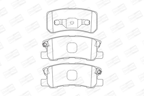 Колодки тормозные дисковые задние CHRYSLER SEBRING Convertible (JS) - (68020256AA, 68028671AA, 425391) CHAMPION 572498CH (фото 1)