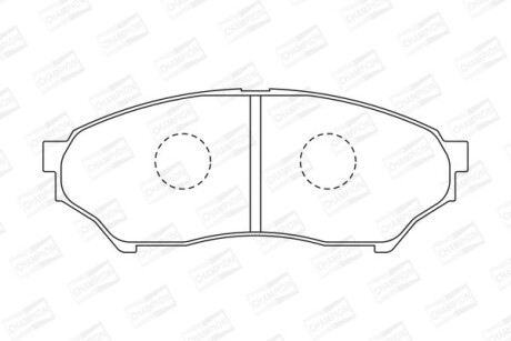 Колодки тормозные дисковые передние MITSUBISHI PAJERO JUNIOR I (H57A) 95-98 - (mr334953, mz690025, mn102615) CHAMPION 572499CH