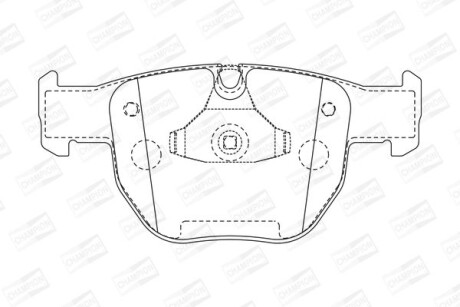 Колодки гальмівні дискові - CHAMPION 572507CH