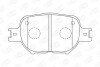 Колодки тормозные дисковые передние TOYOTA CALDINA Estate (_T24_) 02-07, CELICA Coupe (_T23_) 99-06 - (0446513030, 0446520480, 0446520500) CHAMPION 572517CH (фото 1)