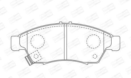 Suzuki тормозные колодки передн. liana 1.3i-1.6i 06/02 - (5581054G30, 5581054G40, 5581054G50) CHAMPION 572545CH