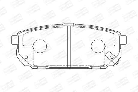 Колодки гальмівні дискові - CHAMPION 572549CH