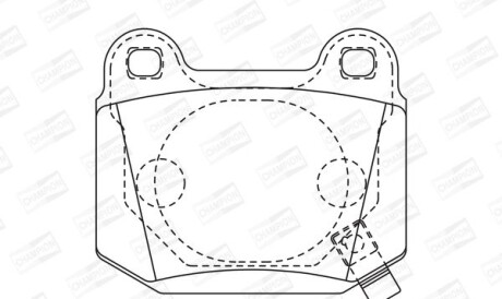 Nissan к-т тормозных колодок 350z - (44060CD094, D40F0CD094) CHAMPION 572558CH