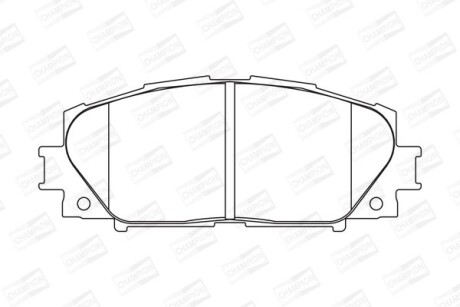 Колодки гальмівні дискові передн Toyota Yaris (05-11, 11-20) - (0446552200, 0446552260) CHAMPION 572578CH (фото 1)