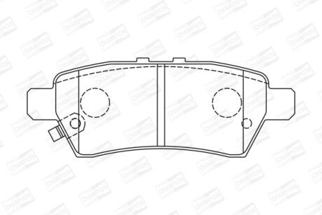 Колодки гальмівні дискові - (d4060EB300, 44060EB325) CHAMPION 572610CH