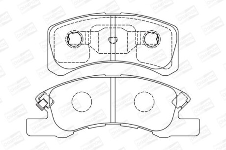 Mitsubishi колодки гальм. передн. space star 1,0-1,2 12- - CHAMPION 572615CH