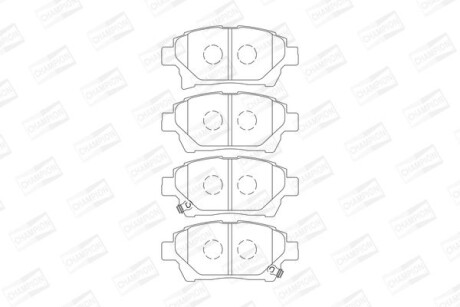 Колодки гальмівні дискові - ((446574020)) CHAMPION 572618CH