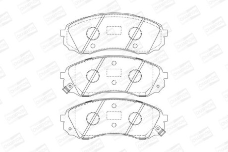 Колодки гальмівні дискові - CHAMPION 572619CH
