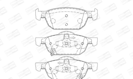 Колодки дискового гальма - CHAMPION 572624CH