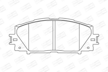 Колодки тормозные дисковые передние LEXUS CT (ZWA10_) 10-|TOYOTA PRIUS (_W3_) 08- - CHAMPION 572631CH