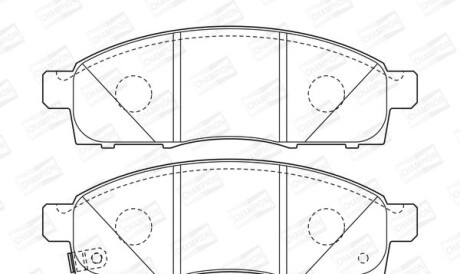 Nissan тормозные колодки передн.nv200 10- - CHAMPION 572646CH
