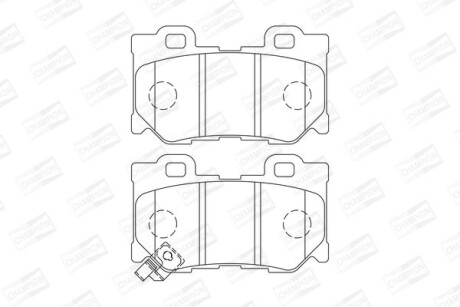 Колодки гальмівні дискові задні INFINITI FX - CHAMPION 572659CH