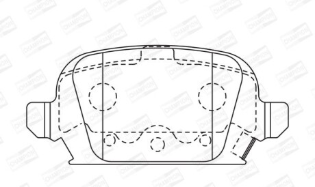 Opel тормозные колодки задние corsa c 01- - CHAMPION 573009CH