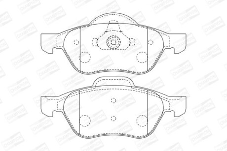 Колодки гальмівні дискові - CHAMPION 573016CH