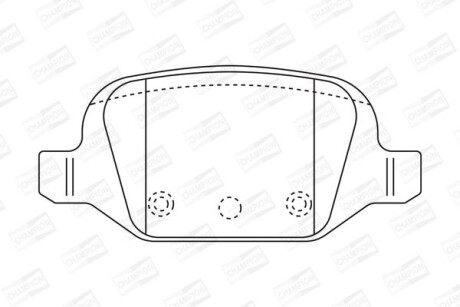 Колодки гальмівні дискові - CHAMPION 573019CH