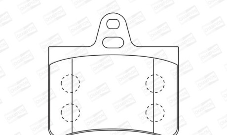 Citroen тормозные колодки задн. c5 01- - CHAMPION 573028CH