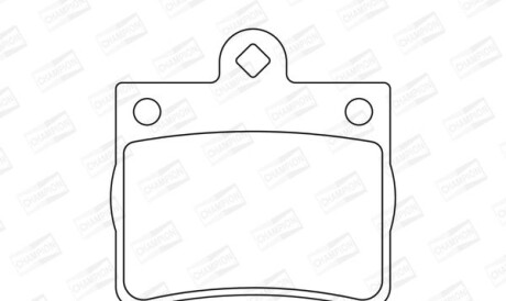 Db тормозные колодки задн.w124/202 1.8/2.0/2.2 92- - CHAMPION 573053CH
