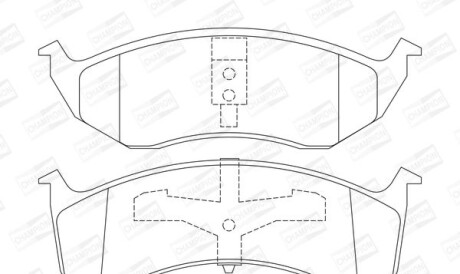 Chrysler тормозные колодки передн.300m, voyager i,ii,iii,iv - CHAMPION 573072CH