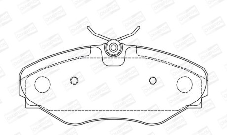 Гальмівні колодки до дисків - CHAMPION 573099CH