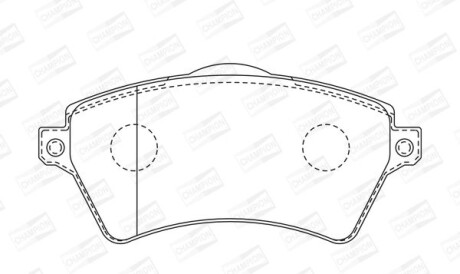 Колодки дискового гальма - (lr021899, sfp000010, sfp000020) CHAMPION 573102CH
