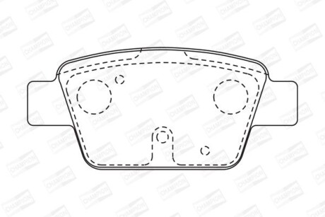 Колодки гальмівні дискові - CHAMPION 573105CH