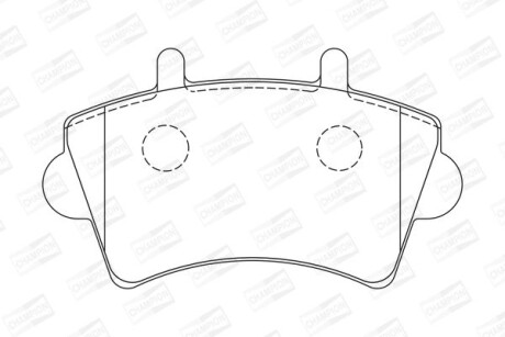 Колодки тормозные дисковые передние Opel Movano/Renault Master (98-) - CHAMPION 573107CH