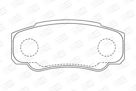 Колодки гальмівні дискові - ((425246, 425247, 77362274, 9949407, 9949408)) CHAMPION 573115CH