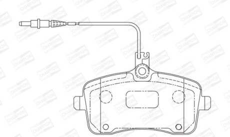 Peugeot тормозные колодки передн.407 04- - CHAMPION 573132CH