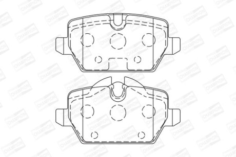 Колодки гальмівні дискові - CHAMPION 573136CH