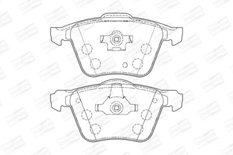 Колодки гальмівні дискові - (274331, 30769125, 31201839) CHAMPION 573143CH