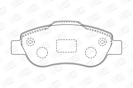 Колодки гальмівні дискові - CHAMPION 573168CH