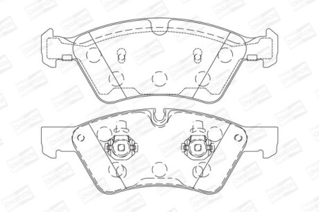 Колодки гальмівні дискові - CHAMPION 573175CH