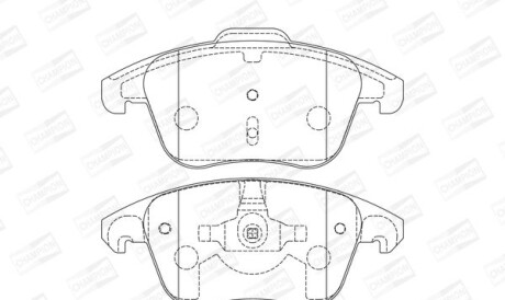 Гальмівні колодки до дисків - CHAMPION 573193CH